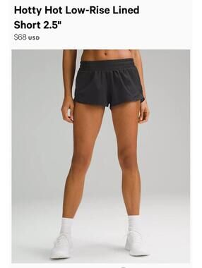 Lululemon Hotty Hot Low-Rise Lined Short 2.5 Size 2Tall